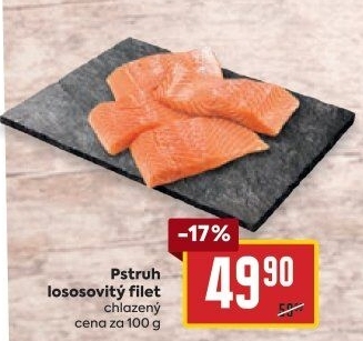 Pstruh lososovitý filety