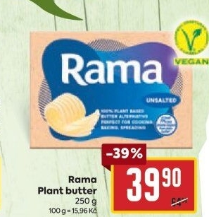 Rama rostlinná Plant Based Butter Alternative