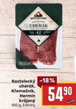 Salám Uherák kostelecký Kostelecké uzeniny