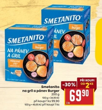Sýr Smetanito na gril Želetava