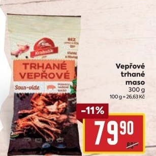 Vepřové trhané maso sous vide Krahulík