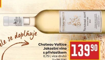 Vína Chateau Valtice - přívlastková