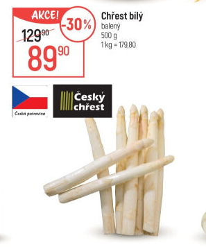 Chřest bílý Český chřest
