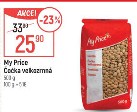 Čočka velkozrnná My Price