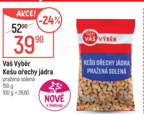 Kešu pražené Váš Výběr