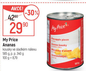 Kompot ananas My Price