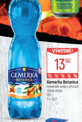 Ochucená voda Gemerka