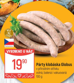 Párty klobása Globus