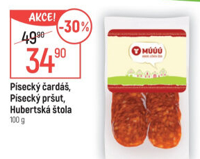 Salám Písecký čardáš Maso uzeniny Písek