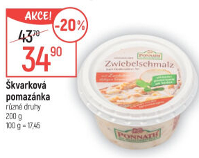 Škvarková pomazánka Ponnath