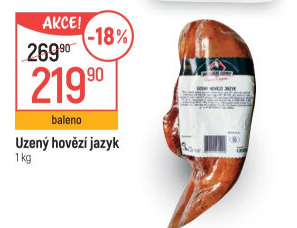 Uzený hovězí jazyk Kostelecké uzeniny