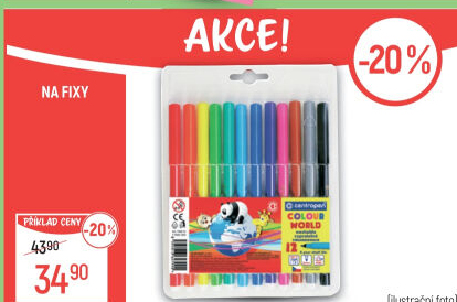 Vypratelné fixy Centropen