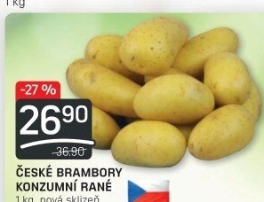 Brambory konzumní rané