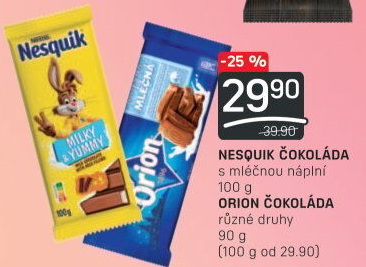 Čokoláda Nesquik