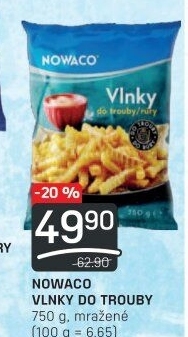 Hranolky vlnky mražené Nowaco