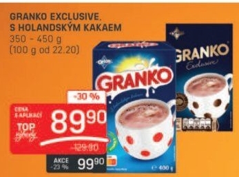 Instantní kakao Exclusive Granko Orion