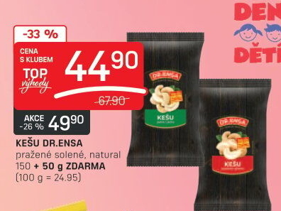 Kešu pražené Dr.Ensa