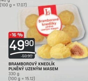 Knedlíky bramborové s uzeným masem Lef