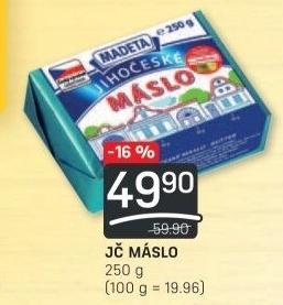 Máslo Jihočeské Madeta