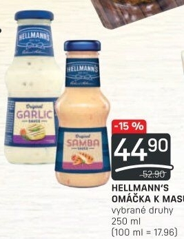 Omáčky k masu Hellmann'