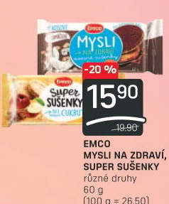 Ovesné sušenky Mysli na zdraví Emco