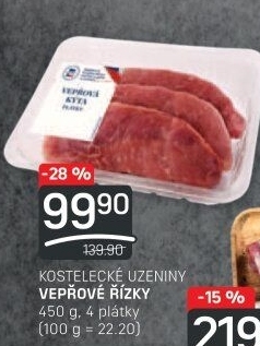 Řízky vepřové Kostelecké uzeniny