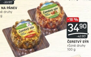 Sýr čerstvý v koření Kromilk