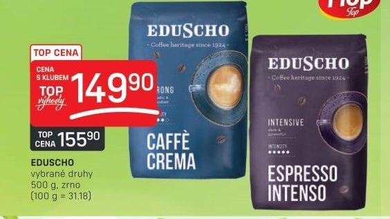 Zrnkové kávy Eduscho