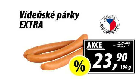 Párky vídeňské extra