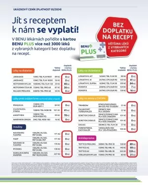 akční leták BENU Lékárna 1.6.2024-30.6.2024