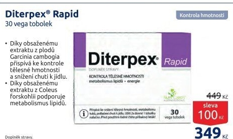 Doplněk stravy Diterpex Rapid