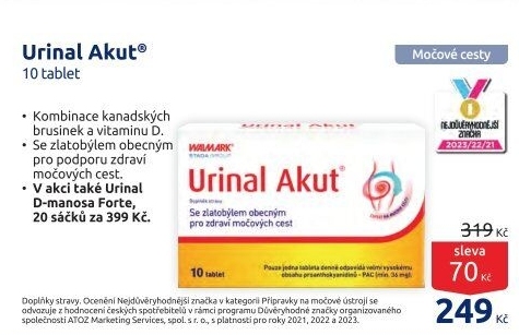 Doplněk stravy Urinal Akut Walmark