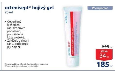 Gel na podporu hojení Octenisept