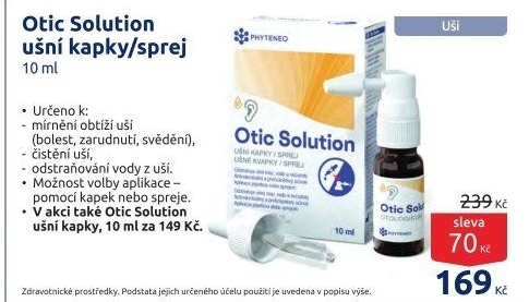 Kapky/sprej do uší Otic Solution Phyteneo