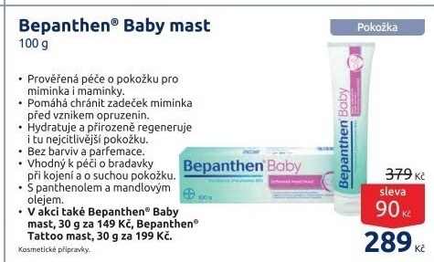Mast proti opruzeninám Baby Bepanthen