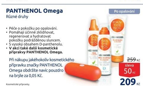 Pěna po opalování sprej 10% Panthenol Omega Pharma