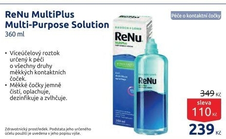 Roztok na kontaktní čočky ReNu MultiPlus