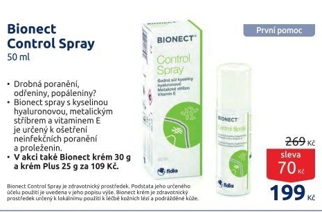 Sprej na rány Control Bionect