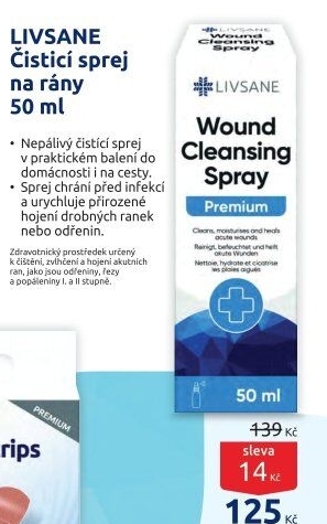 Sprej na rány Livsane
