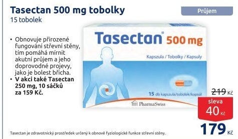 Tobolky proti průjmu Tasectan