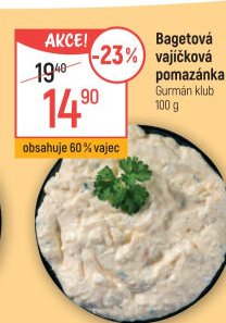 Bagetová vajíčková pomazánka