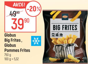 Hranolky mražené Big Frites Globus