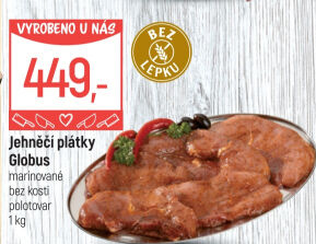 Jehněčí plátky marinované Globus