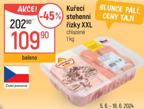 Kuřecí stehenní řízky Vodňanské kuře
