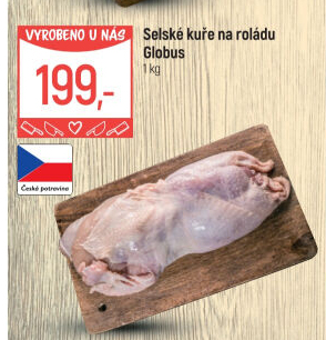 Selské kuře na roládu Globus