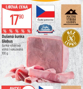 Šunka dušená výběrová Globus