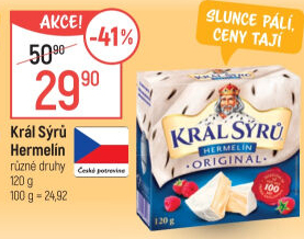 Sýr Hermelín Král sýrů