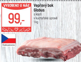 Vepřový bok s kostí Globus