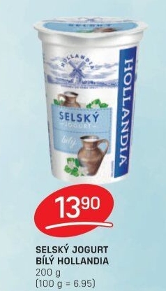 Bílý jogurt selský Hollandia