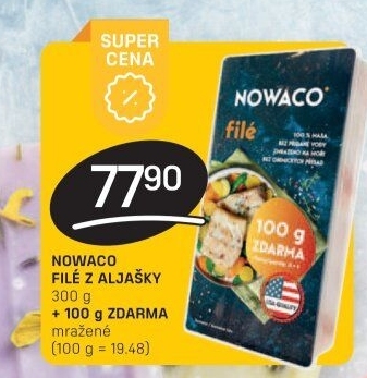 Filé z Aljašky mražené Nowaco